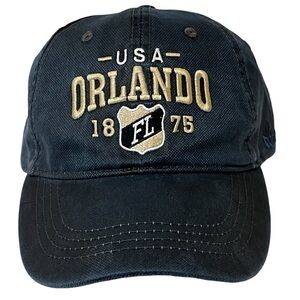 Orlando Embroidered Adjustable Blue Ball Cap Cap